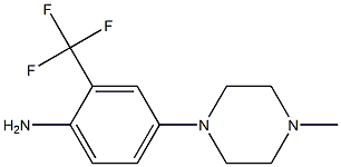 4-(4-Methyl-1-piperazinyl)-2-(trifluoroMethyl)aniline, 95% Struktur