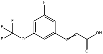 3-Fluoro-5-(trifluoroMethoxy)cinnaMic acid, 97% Struktur