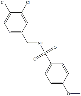 N-(3,4-Dichlorobenzyl)-4-MethoxybenzenesulfonaMide, 97% Struktur