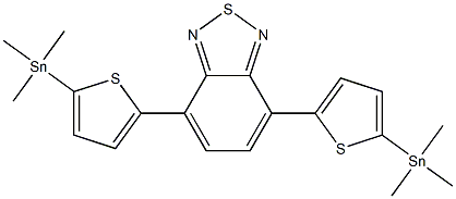 4,7-bis(5-(triMethylstannyl)thiophen-2-yl)benzo[c][1,2,5]thiadiazole Struktur