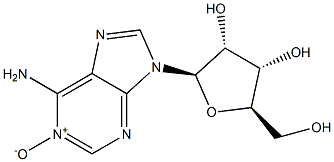 6-AMINO-9-((2R,3R,4S,5R)-3,4-DIHYDROXY-5-(HYDROXYMETHYL)TETRAHYDROFURAN-2-YL)-9H-PURINE 1-OXIDE Struktur