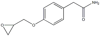 2-[4-[[(2RS)-Oxiran-2-yl]Methoxy]phenyl]acetaMide Struktur