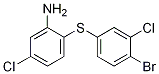 2-(4-BroMo-3-chloro-phenylsulfanyl)-5-chloro-phenylaMine Struktur