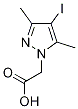 (4-IODO-3,5-DIMETHYL-1H-PYRAZOL-1-YL)ACETIC ACID Struktur