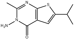 3-AMINO-6-ISOPROPYL-2-METHYLTHIENO[2,3-D]PYRIMIDIN-4(3H)-ONE Struktur