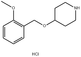 4-[(2-METHOXYBENZYL)OXY]PIPERIDINE HYDROCHLORIDE Struktur