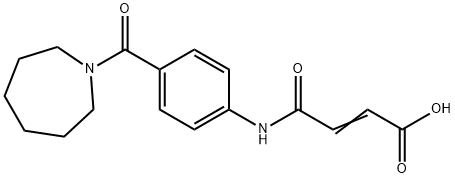 (E)-4-[4-(1-AZEPANYLCARBONYL)ANILINO]-4-OXO-2-BUTENOIC ACID Struktur