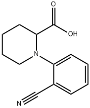 1-(2-CYANOPHENYL)PIPERIDINE-2-CARBOXYLIC ACID Struktur