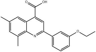 2-(3-ETHOXYPHENYL)-6,8-DIMETHYLQUINOLINE-4-CARBOXYLIC ACID Struktur