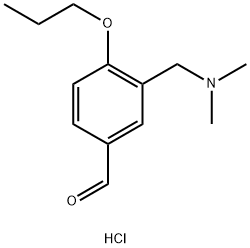 3-DIMETHYLAMINOMETHYL-4-PROPOXY-BENZALDEHYDEHYDROCHLORIDE Struktur