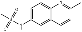 n-(2-methylquinolin-6-yl)methanesulfonamide Struktur