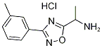 1-(3-m-Tolyl-[1,2,4]oxadiazol-5-yl)-ethylaminehydrochloride Struktur