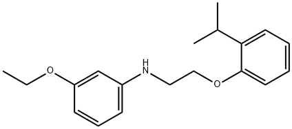 3-Ethoxy-N-[2-(2-isopropylphenoxy)ethyl]aniline Struktur