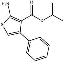 Isopropyl 2-amino-4-phenylthiophene-3-carboxylate Struktur