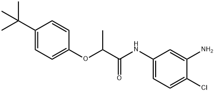 N-(3-Amino-4-chlorophenyl)-2-[4-(tert-butyl)-phenoxy]propanamide Struktur