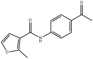 N-(4-Acetylphenyl)-2-methyl-3-furamide Struktur