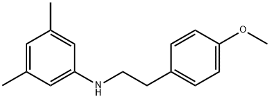 N-(4-Methoxyphenethyl)-3,5-dimethylaniline Struktur