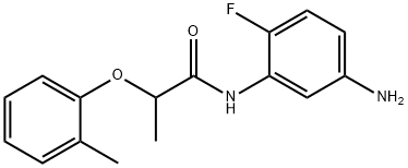 N-(5-Amino-2-fluorophenyl)-2-(2-methylphenoxy)-propanamide Struktur