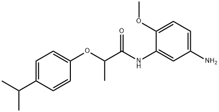 N-(5-Amino-2-methoxyphenyl)-2-(4-isopropylphenoxy)propanamide Struktur