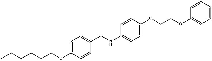 N-[4-(Hexyloxy)benzyl]-4-(2-phenoxyethoxy)aniline Struktur