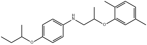 N-[4-(sec-Butoxy)phenyl]-N-[2-(2,5-dimethylphenoxy)propyl]amine Struktur