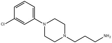 3-[4-(3-chlorophenyl)piperazin-1-yl]propan-1-amine Struktur