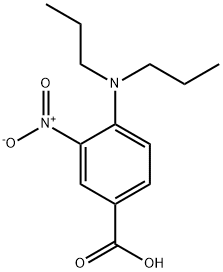 4-(dipropylamino)-3-nitrobenzoic acid Struktur