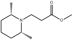 methyl 3-(2,6-dimethylpiperidin-1-yl)propanoate Struktur