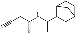 N-(1-bicyclo[2.2.1]hept-2-ylethyl)-2-cyanoacetamide Struktur