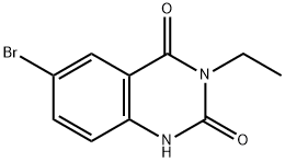 6-bromo-3-ethyl-2,4(1H,3H)-quinazolinedione Struktur