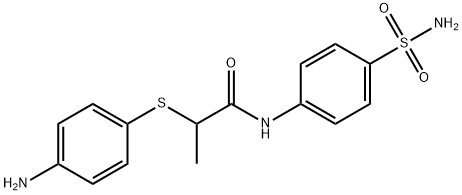 2-[(4-aminophenyl)thio]-N-[4-(aminosulfonyl)phenyl]propanamide Struktur