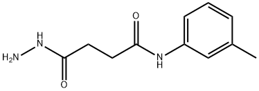 4-hydrazino-N-(3-methylphenyl)-4-oxobutanamide Struktur