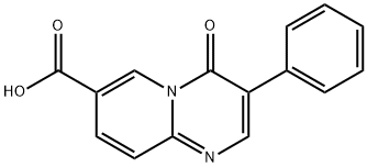 4-oxo-3-phenyl-4H-pyrido[1,2-a]pyrimidine-7-carboxylic acid Struktur