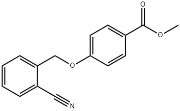 methyl 4-[(2-cyanobenzyl)oxy]benzoate Struktur