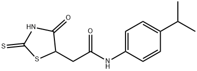 N-(4-isopropylphenyl)-2-(2-mercapto-4-oxo-4,5-dihydro-1,3-thiazol-5-yl)acetamide Struktur