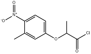 2-(3-methyl-4-nitrophenoxy)propanoyl chloride Struktur