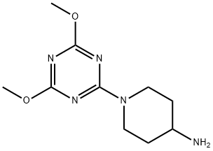 1-(4,6-dimethoxy-1,3,5-triazin-2-yl)piperidin-4-amine Struktur