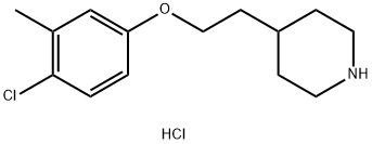 4-[2-(4-Chloro-3-methylphenoxy)ethyl]piperidinehydrochloride Struktur