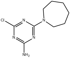 4-(1-Azepanyl)-6-chloro-1,3,5-triazin-2-amine Struktur