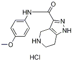 N-(4-Methoxyphenyl)-4,5,6,7-tetrahydro-1H-pyrazolo[4,3-c]pyridine-3-carboxamide hydrochloride Struktur