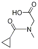 2-[(Cyclopropylcarbonyl)(methyl)amino]acetic acid Struktur