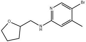 5-Bromo-4-methyl-N-(tetrahydro-2-furanylmethyl)-2-pyridinamine Struktur