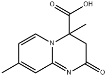 4,8-Dimethyl-2-oxo-3,4-dihydro-2H-pyrido[1,2-a]-pyrimidine-4-carboxylic acid Struktur