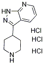 3-Piperidin-4-yl-1H-pyrazolo[3,4-b]pyridinetrihydrochloride Struktur