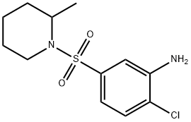 2-Chloro-5-[(2-methyl-1-piperidinyl)sulfonyl]-aniline Struktur