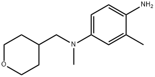 N-4,2-Dimethyl-N-4-(tetrahydro-2H-pyran-4-ylmethyl)-1,4-benzenediamine Struktur