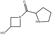 (3-Hydroxy-1-azetidinyl)(2-pyrrolidinyl)methanone Struktur