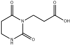 3-(2,6-Dioxo-tetrahydro-pyrimidin-1-yl)-propionic acid Struktur