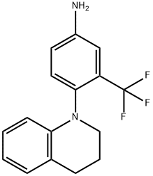 4-[3,4-Dihydro-1(2H)-quinolinyl]-3-(trifluoromethyl)aniline Struktur