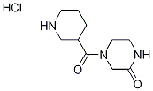 4-(3-Piperidinylcarbonyl)-2-piperazinonehydrochloride Struktur